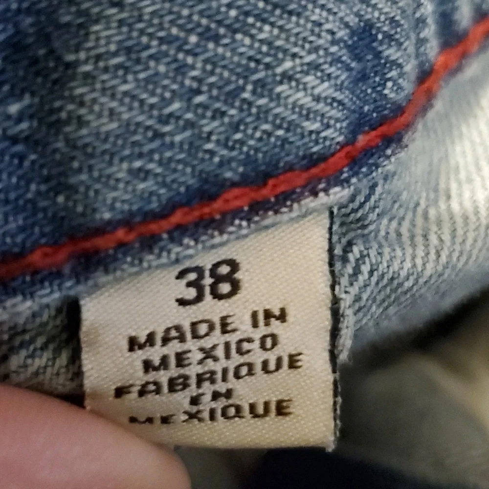 True Religion Jeans Straight with Flap Pockets Dragonfish Size 38